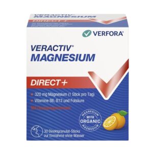 Veractiv Magnesium Direct+ Stick 30 Stück Orange