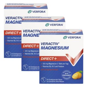 Veractiv Magnesium Direct+ Stick 3 x 30 Stück Orange