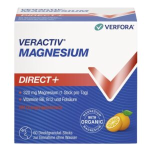 Veractiv Magnesium Direct+ Stick 60 Stück Orange