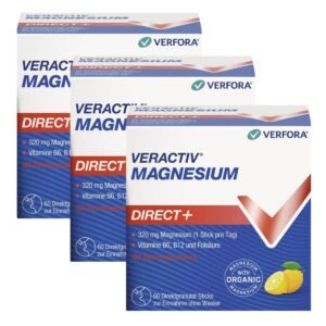 Veractiv Magnesium Direct+ Stick 3 x 60 Stück Zitrone