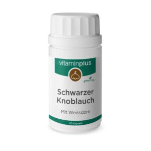 Vitaminplus Schwarzer Knoblauch & Weissdorn Kapseln 60 Stück