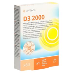 Livsane Vitamin D3 2000 Weichkapseln 60 Stück