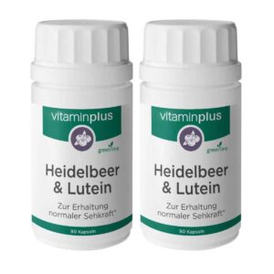Vitaminplus Heidelbeer und Lutein Kapseln 2x 90 Stück