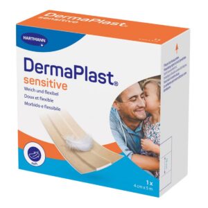 Dermaplast Sensitive Schnellverband Rolle Beige 4 cm x 5 m