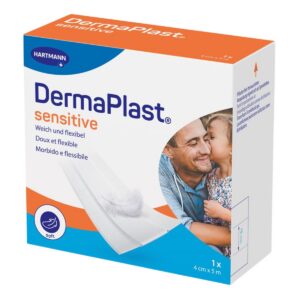 Dermaplast Sensitive Schnellverband Rolle weiss 4cm x 5 m