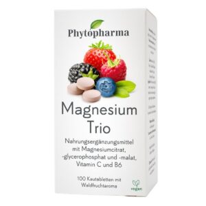 Phytopharma Magnesium Trio Kautabletten 100 Stück