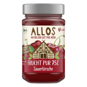 Allos Frucht Pur Konfitüre 75 % Sauerkirsche Bio 200 g