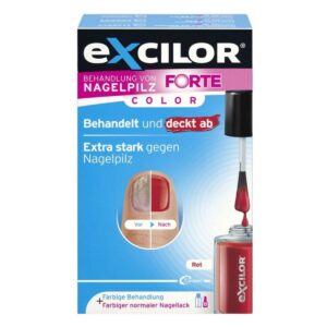Excilor Forte Nagelpilz Lösung 30 ml + Color Red 8 ml