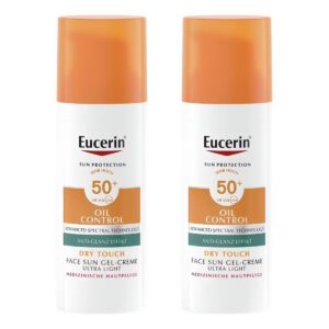 Eucerin Sun Face Oil Control Gel-Creme LSF 50+ 2x 50 ml