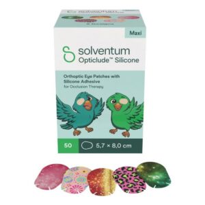 Solventum Opticlude Maxi 5.7x8 cm Silicon Augenpflaster Girls 50 Stück