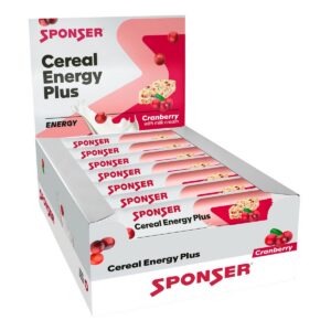 Sponser Cereal Energy Plus Bar Cranberry 15x 40 g Display