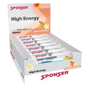 Sponser High Energy Bar Aprikose Vanille 30x 45 g Display