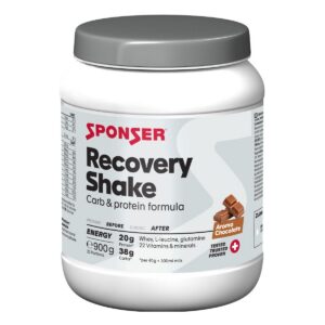 Sponser Recovery Shake Pulver 900 g Chocolate