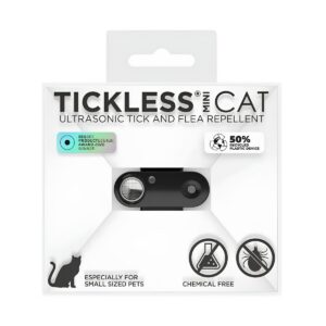 Tickless Mini Pet Cat Zecken- und Flohschutz schwarz