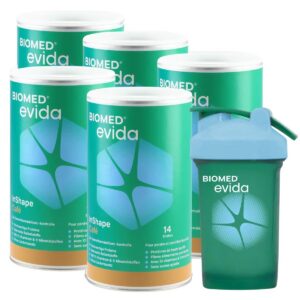 Biomed Evida InShape Pulver Café 5x 420 g mit Shaker