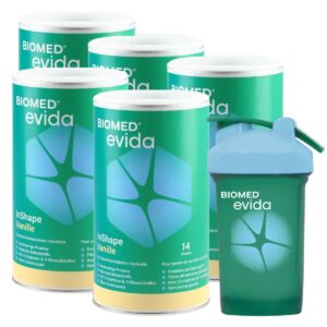 Biomed Evida InShape Pulver Vanille 5x 420 g mit Shaker