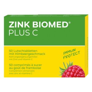 Zink Biomed plus C Lutschtabletten mit Himbeeraroma 50 Stück