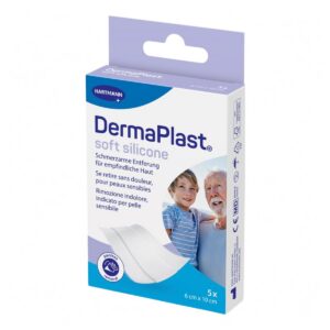 Dermaplast Soft Silicone Schnellverband 6x 10 cm 5 Stück
