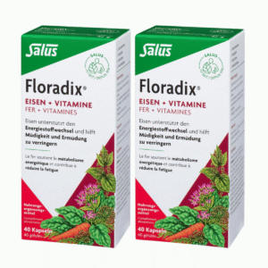 Floradix Eisen + Vitamine Kapseln 2x 40 Stück